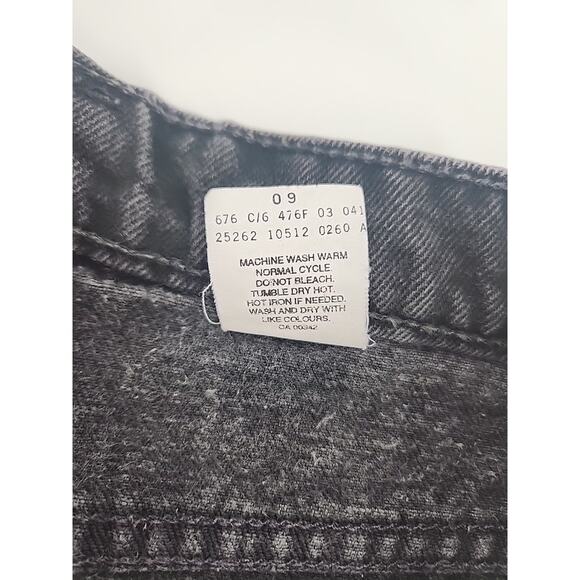 Levi's Vintage 512 Slim Fit Taper Leg Jeans USA Made Black Size 11 28x31 Women’s - Picture 4 of 11